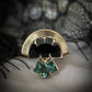 *SALE 15% off* Yzma Black Spinel and Mint Tourmaline Crowned Ring