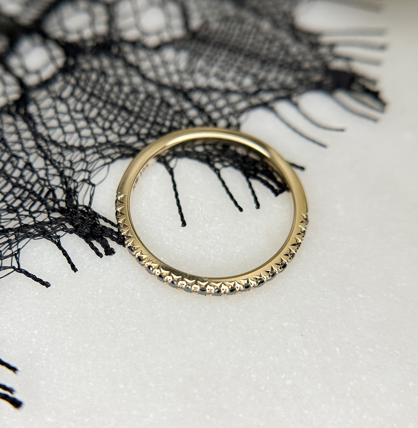 Portia Black Diamond Eternity Ring