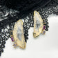 Edith Tourmalated Quartz, Garnet, Spinel and Amethyst Stud Earrings