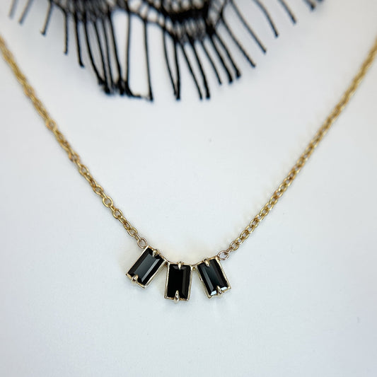 Nova Black Spinel Necklace