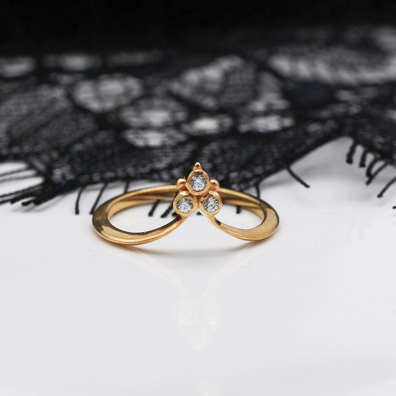 Reina Triple Lab-Created Diamond Fitted Band