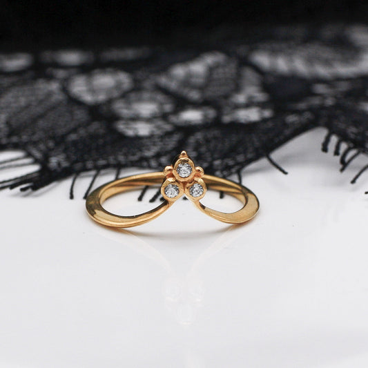 Reina Triple Lab-Created Diamond Fitted Band