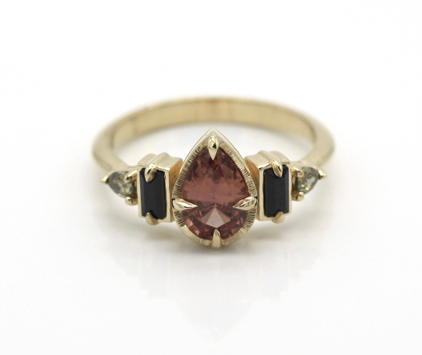 Empire Red Sapphire Engagement Ring