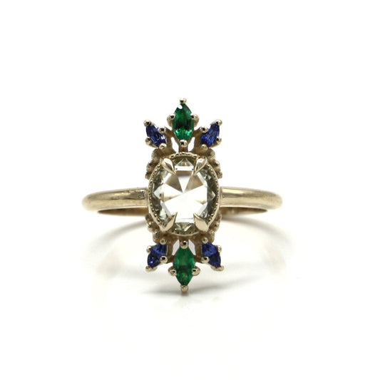 Amara Rose Cut Sapphire Ring