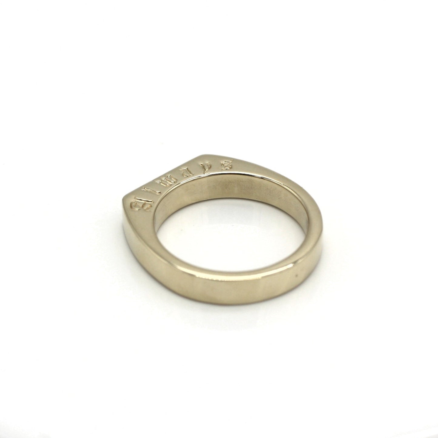 Leona Lab-Created Diamond Signet Ring