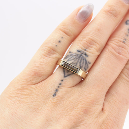 Leona Lab-Created Diamond Signet Ring