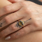 *SALE 35% off* Lucretia Green Sapphire and Yellow Diamond Ring