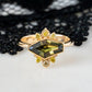 *SALE 35% off* Lucretia Green Sapphire and Yellow Diamond Ring