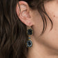 Gemma Black Geode and Spinel Drop Earrings