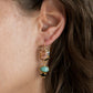 Gemma Watermelon Tourmaline, Amazonite and Onyx Drop Earrings