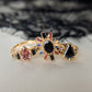 *SALE 15% off* Nox Dark Purple Spinel Ballerina Ring