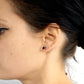 Laetus Multi-Colour 3 Stone Single Stud
