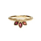 Velia Triple Marquis Red Sapphire Ring